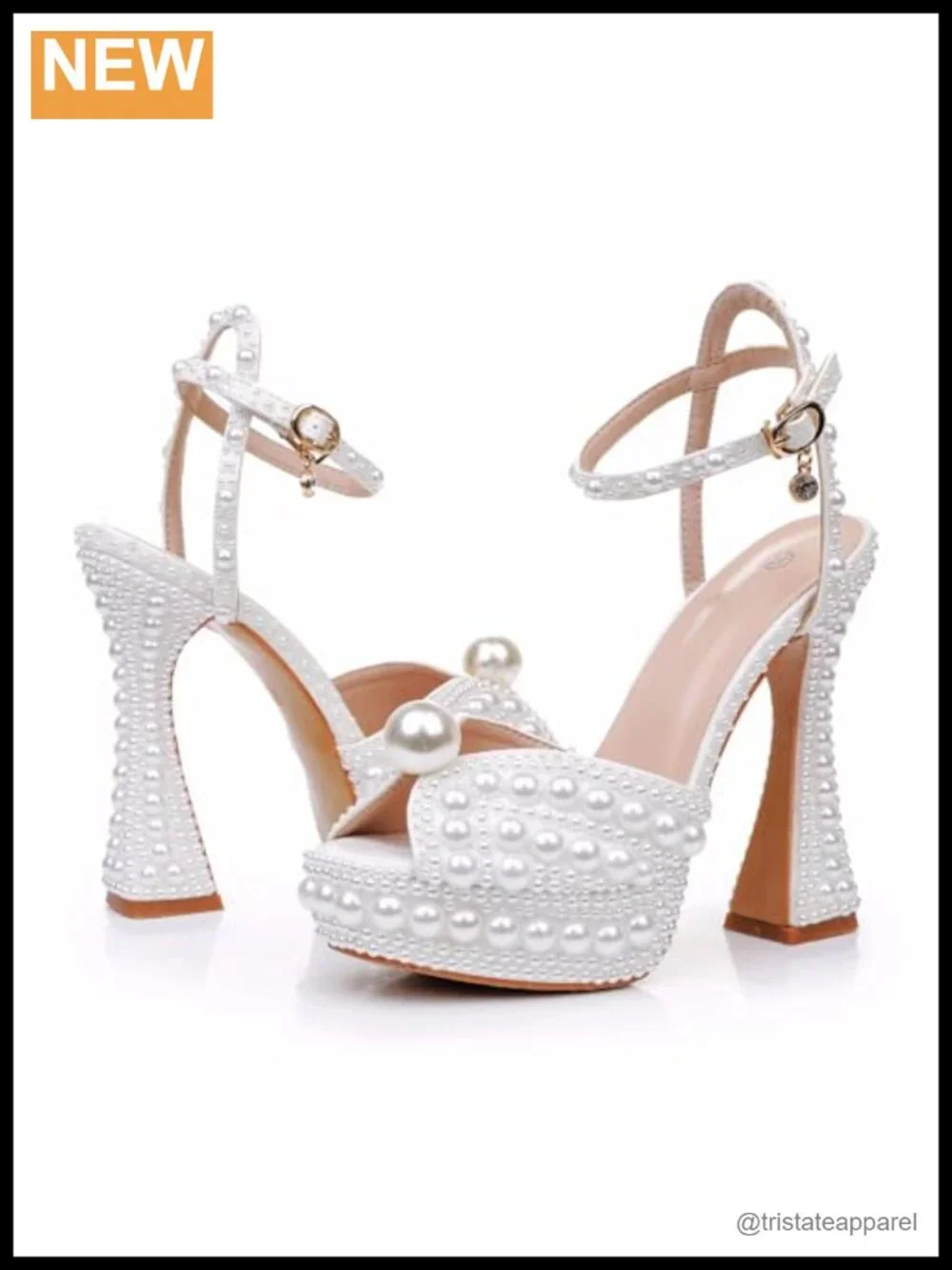 13cm Block Heel Platform Sandals Chunky Heel Round Toe Pumps Wedding Mary Jane
